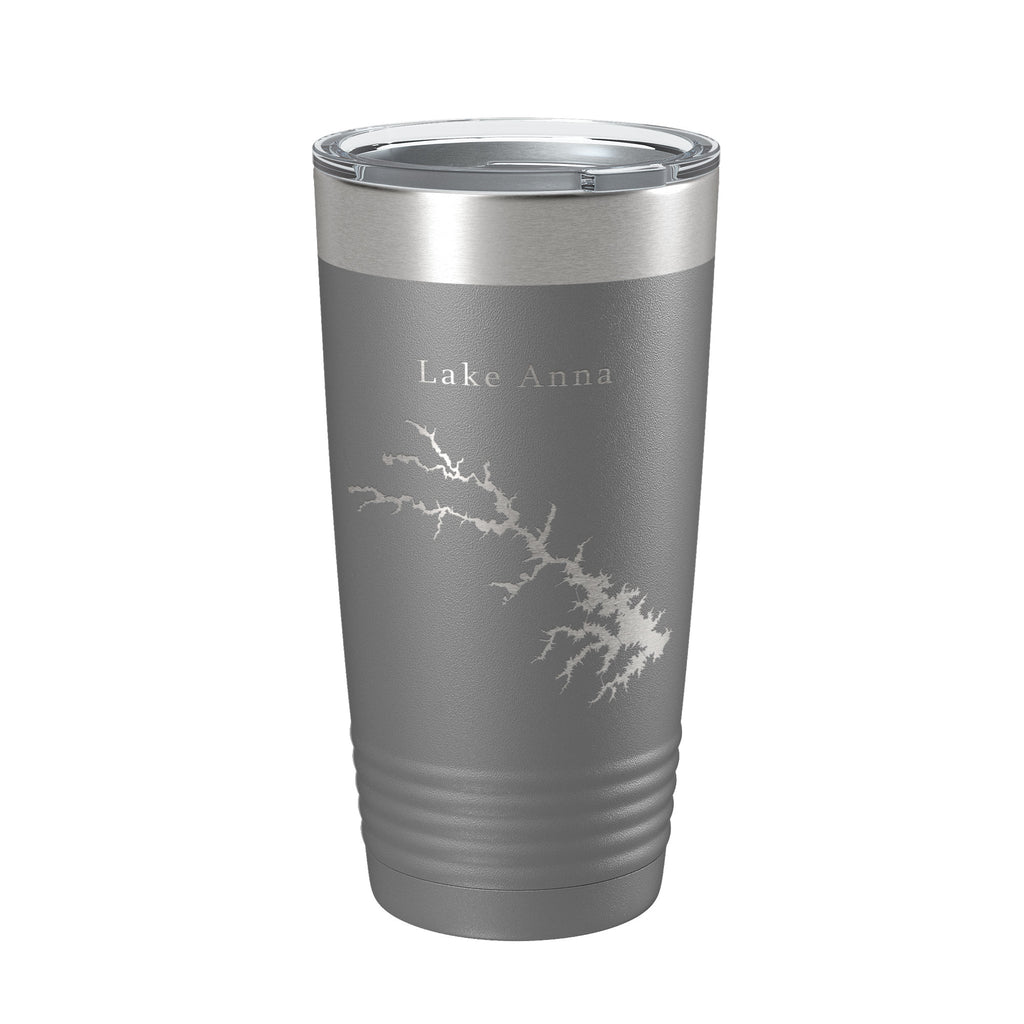 Lake Anna Map Tumbler Travel Mug Insulated Laser Engraved Coffee Cup Virginia 20 oz