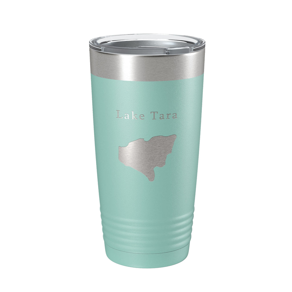 Lake Tara Map Tumbler Travel Mug Insulated Laser Engraved Coffee Cup Georgia 20 oz