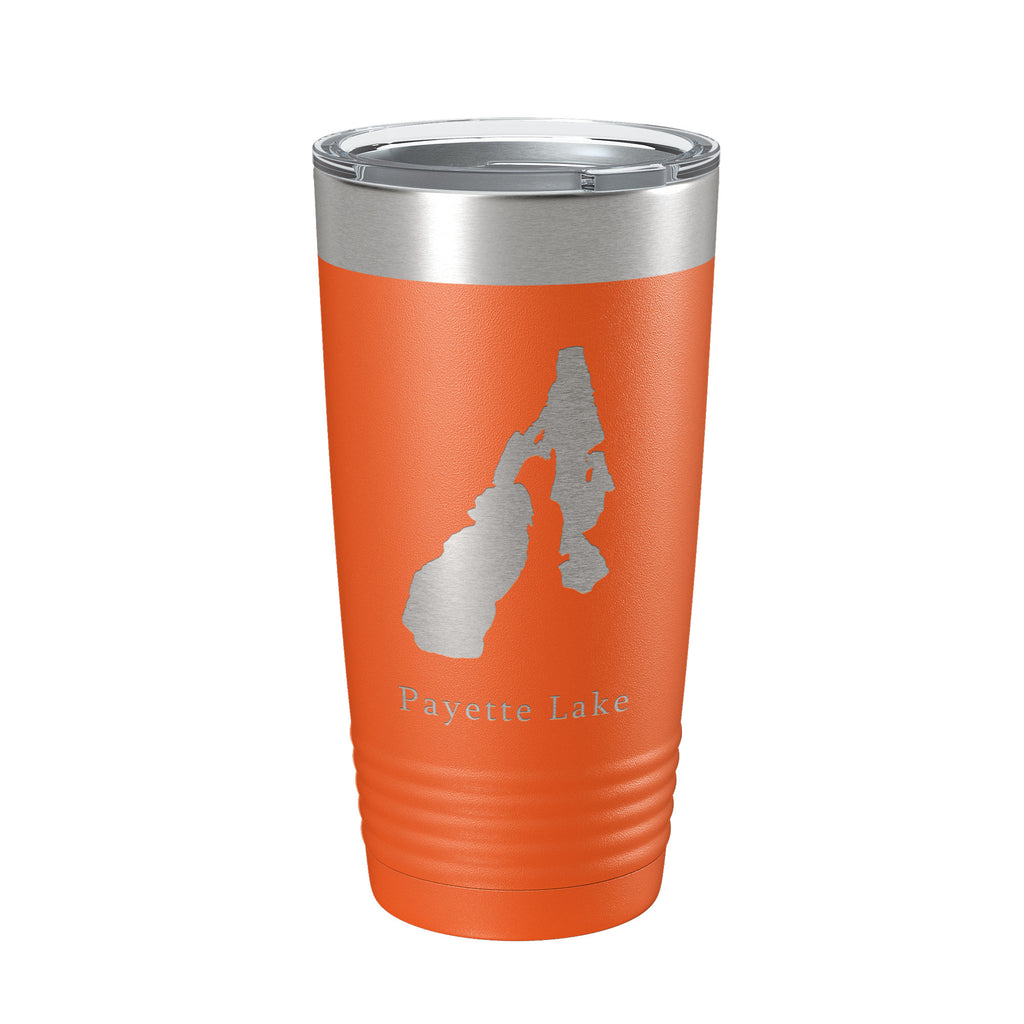 Payette Lake Map Tumbler Travel Mug Insulated Laser Engraved Coffee Cup Idaho 20 oz