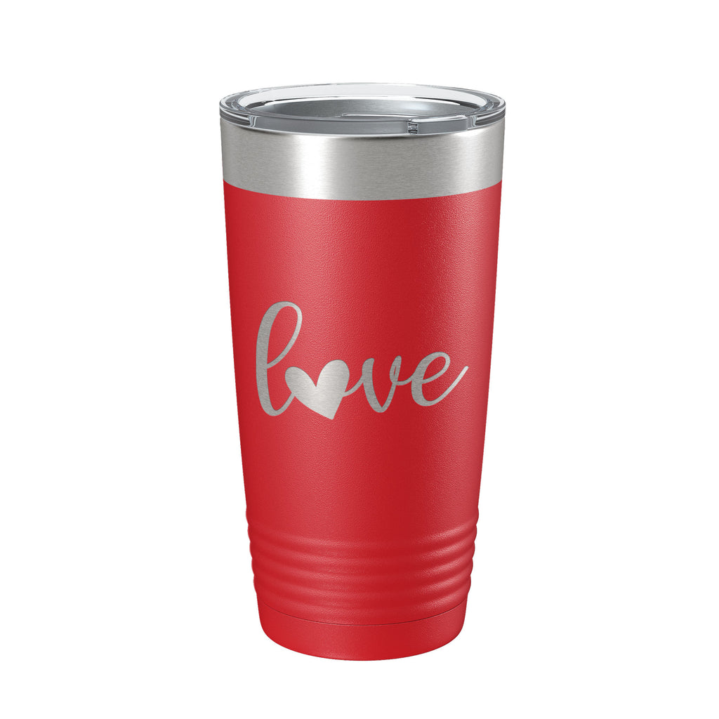 Love Tumbler Travel Mug Insulated Laser Engraved Coffee Cup 20 oz