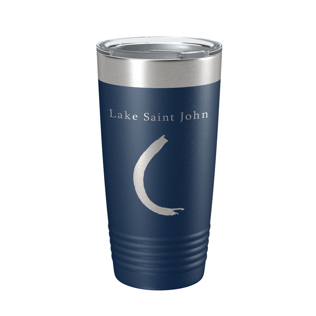 Lake Saint John Map Tumbler Travel Mug Insulated Laser Engraved Coffee Cup Louisiana Mississippi River 20 oz