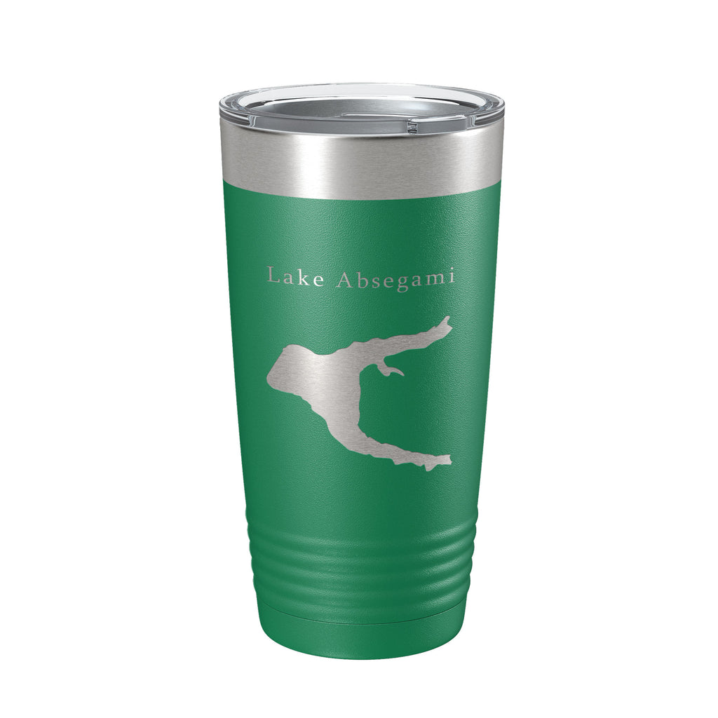 Lake Absegami Map Tumbler Travel Mug Insulated Laser Engraved Coffee Cup New Jersey 20 oz