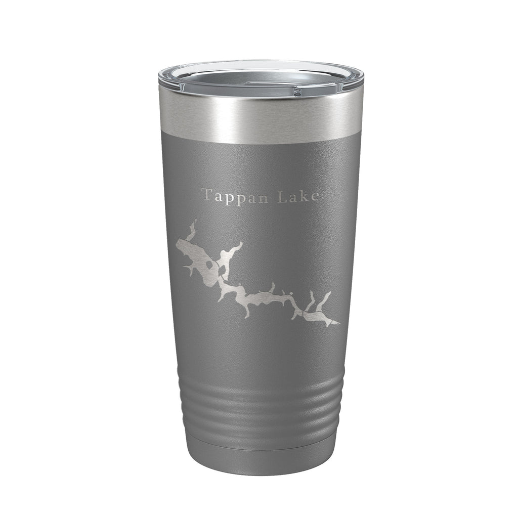 Tappan Lake Map Tumbler Travel Mug Insulated Laser Engraved Coffee Cup Ohio 20 oz