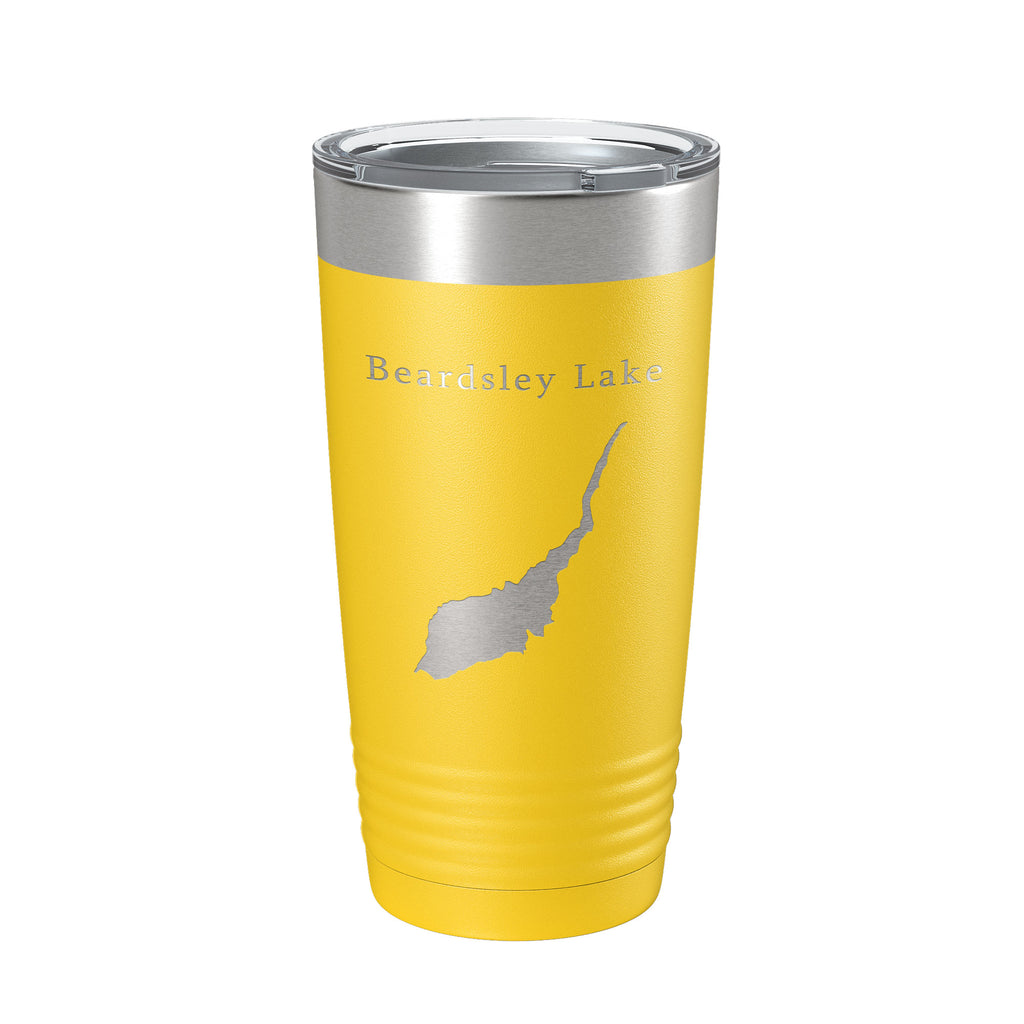 Beardsley Lake Map Tumbler Travel Mug Insulated Laser Engraved Coffee Cup California 20 oz