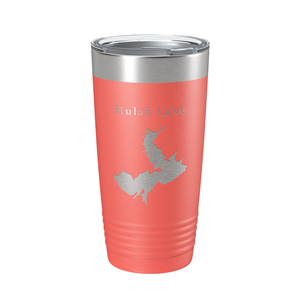 Hulah Lake Map Tumbler Travel Mug Insulated Laser Engraved Coffee Cup Oklahoma 20 oz