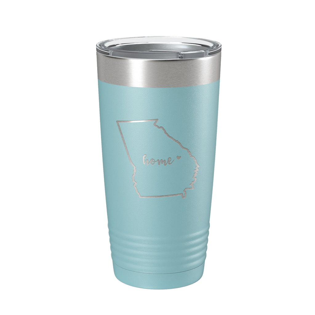 Georgia Tumbler Home State Travel Mug Insulated Laser Engraved Map Coffee Cup 20 oz