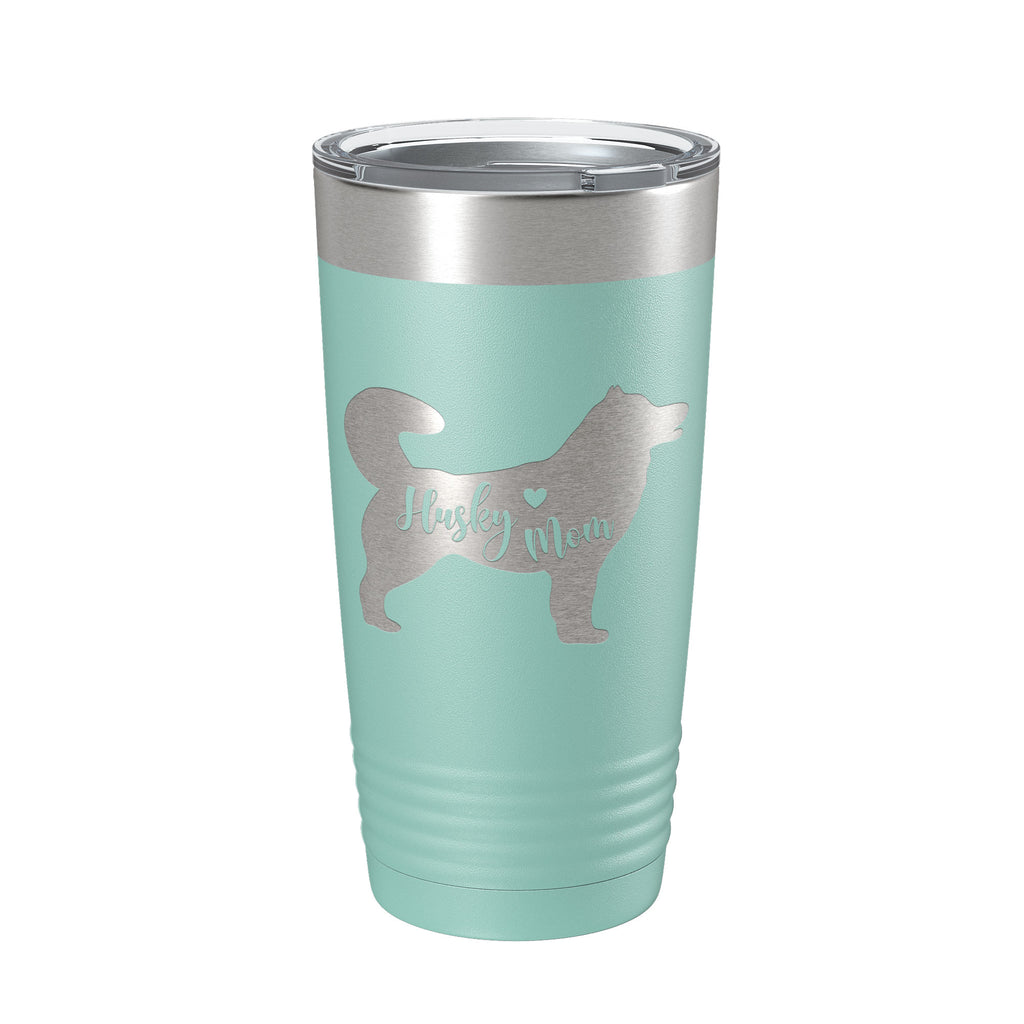 Husky Mom Tumbler Dog Travel Mug Gift Insulated Laser Engraved Coffee Cup 20 oz