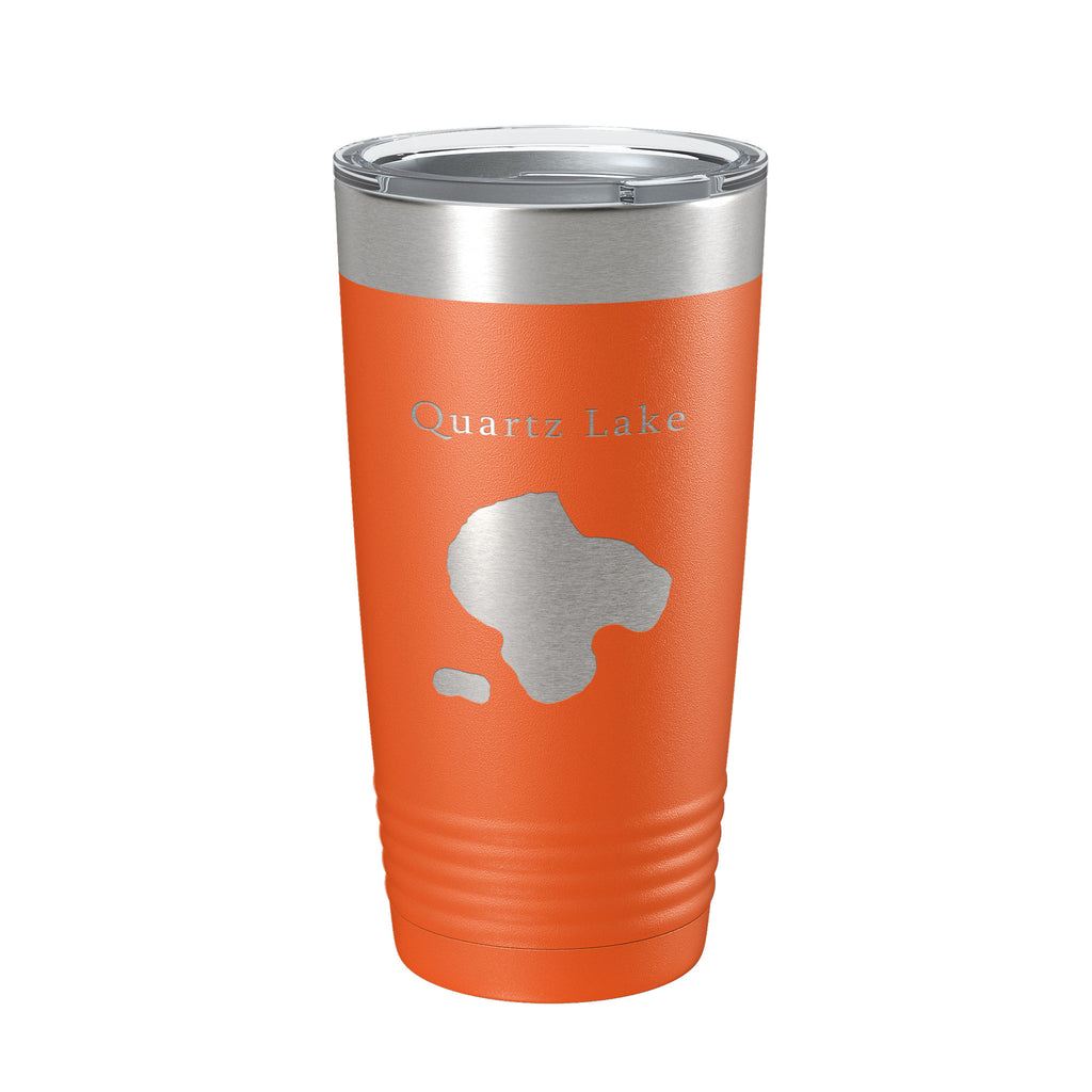 Quartz Lake Map Tumbler Travel Mug Insulated Laser Engraved Coffee Cup Alaska 20 oz