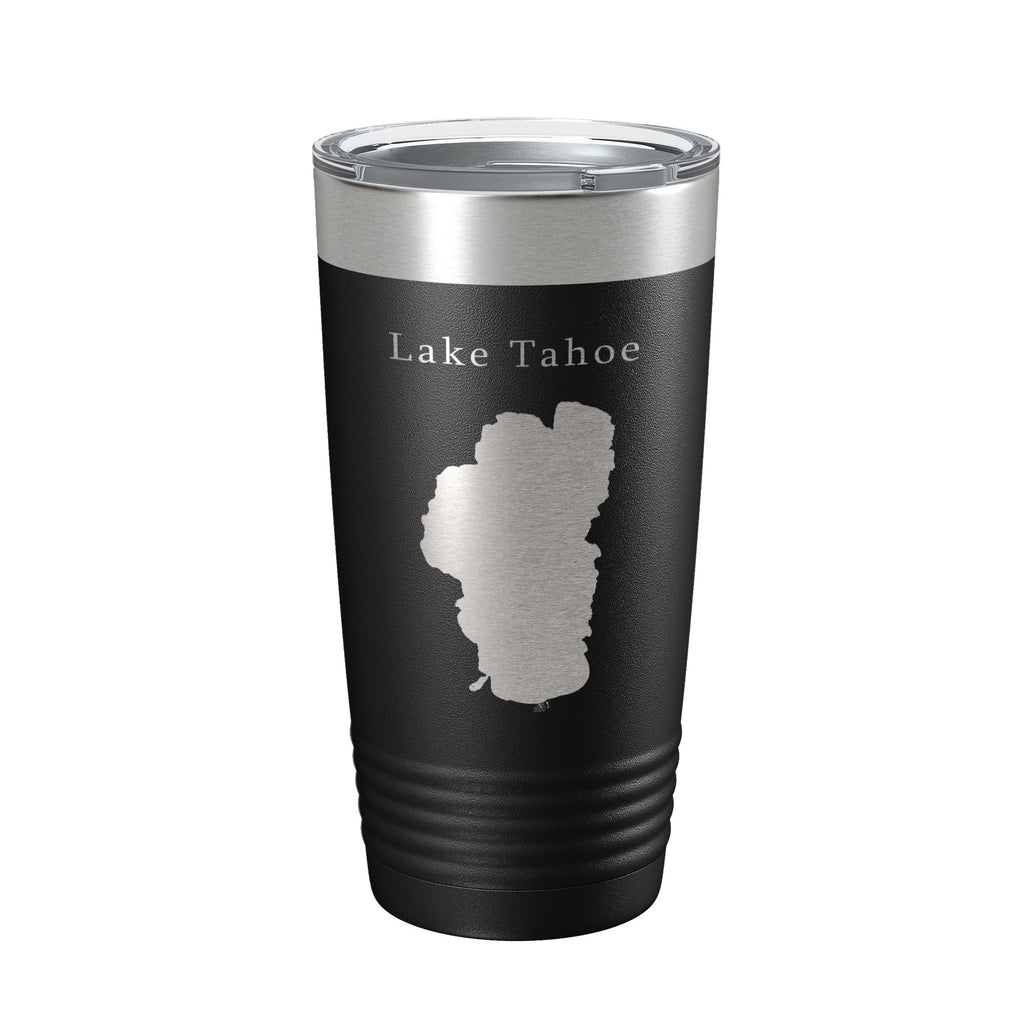 Lake Tahoe Map Tumbler Travel Mug Insulated Laser Engraved Coffee Cup California Nevada 20 oz