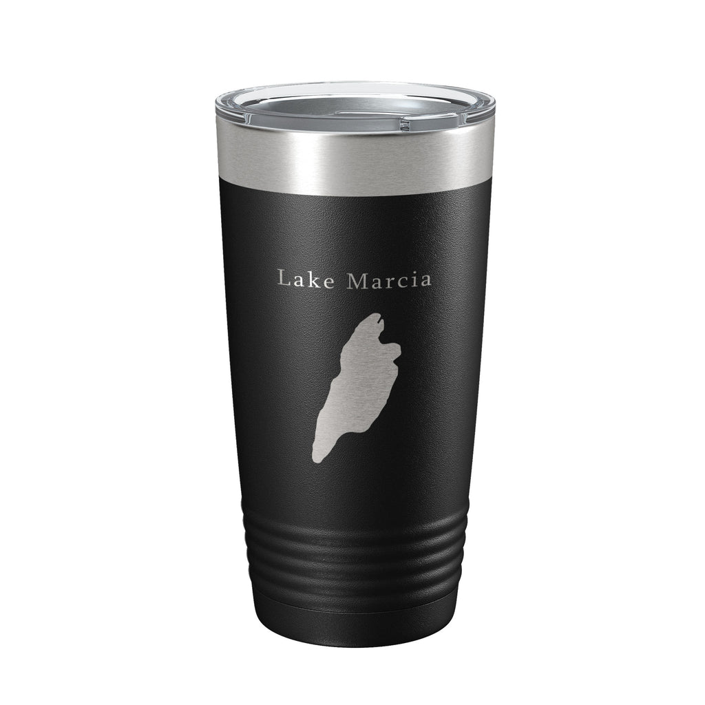 Lake Marcia Map Tumbler Travel Mug Insulated Laser Engraved Coffee Cup New Jersey 20 oz