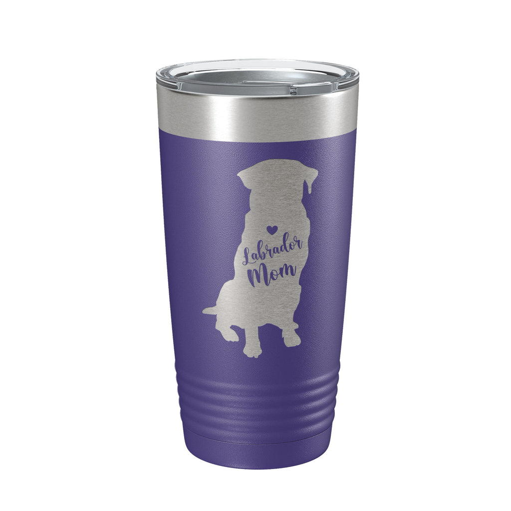 Labrador Retriever Lab Mom Tumbler Dog Travel Mug Gift Insulated Laser Engraved Coffee Cup 20 oz