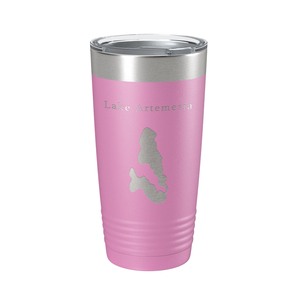 Lake Artemesia Map Tumbler Travel Mug Insulated Laser Engraved Coffee Cup Maryland 20 oz