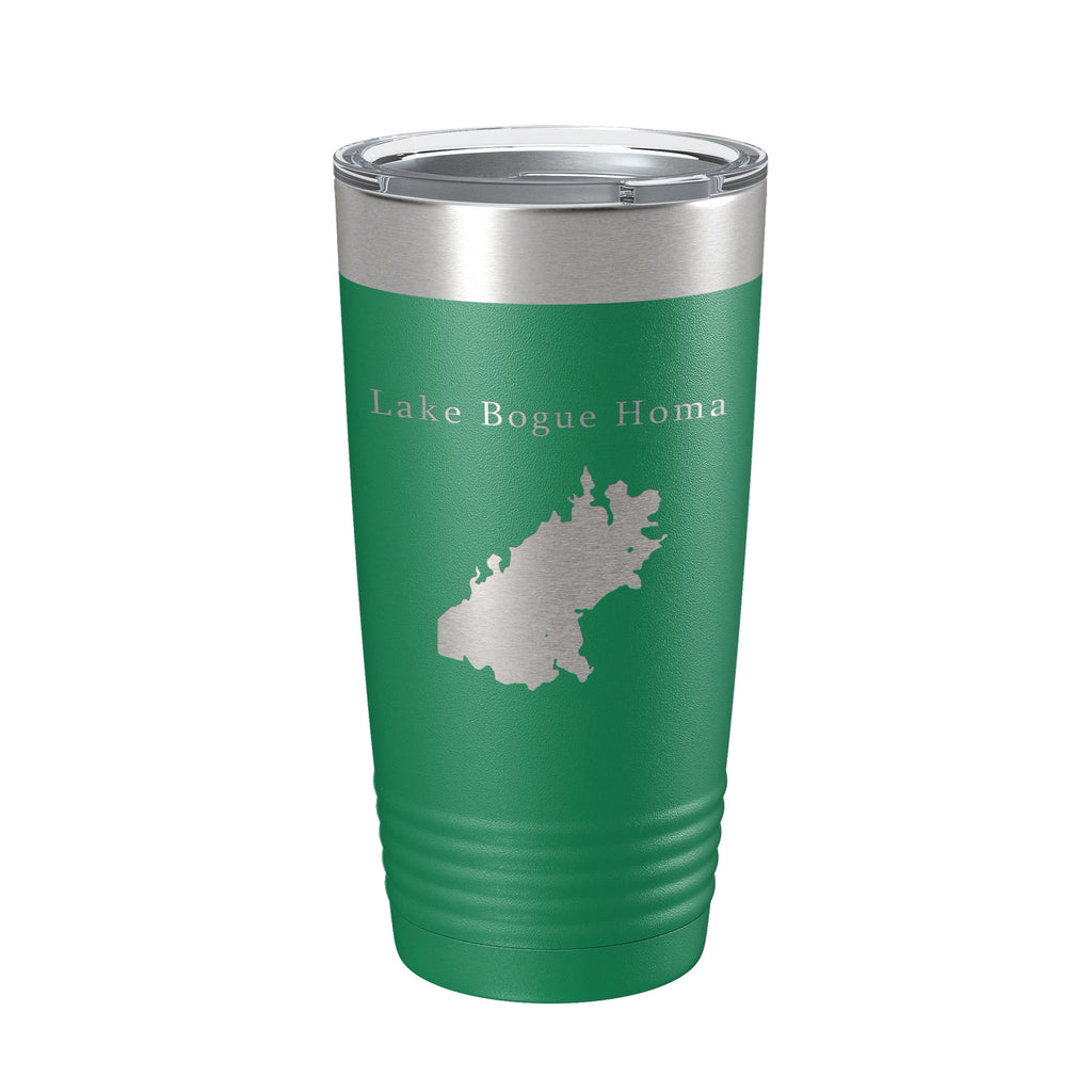 Lake Bogue Homa Map Tumbler Travel Mug Insulated Laser Engraved Coffee Cup Mississippi 20 oz