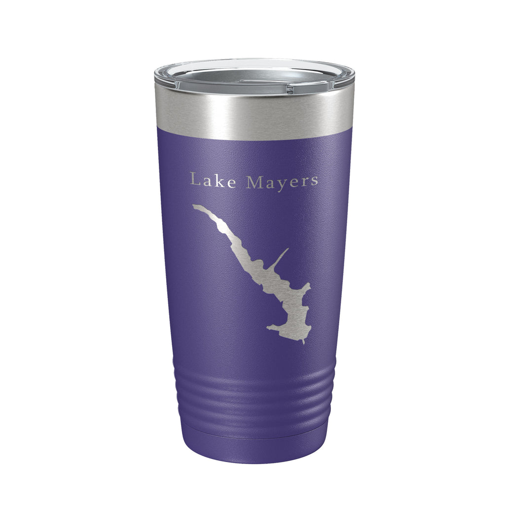 Lake Mayers Map Tumbler Travel Mug Insulated Laser Engraved Coffee Cup Georgia 20 oz