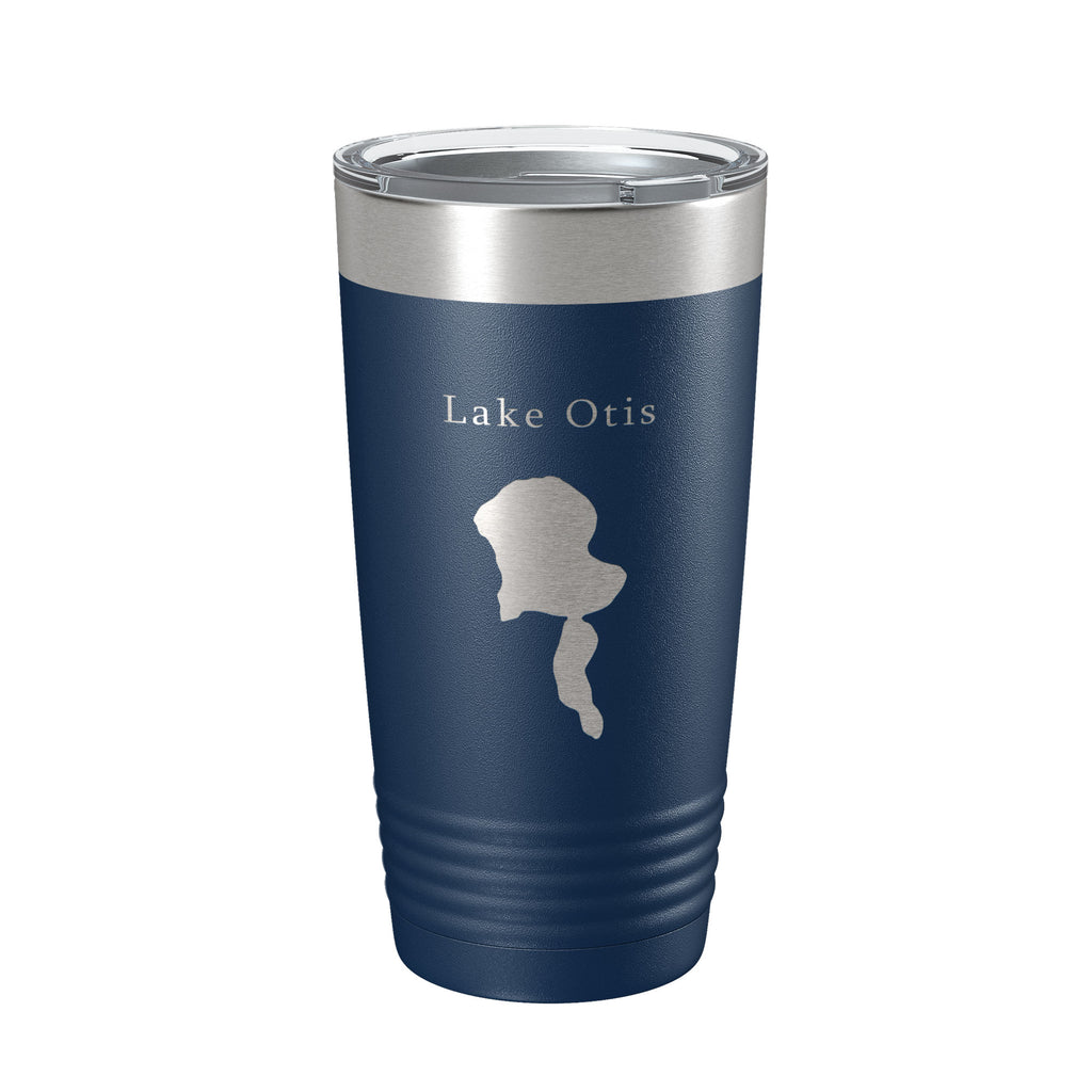 Lake Otis Map Tumbler Travel Mug Insulated Laser Engraved Coffee Cup Florida 20 oz