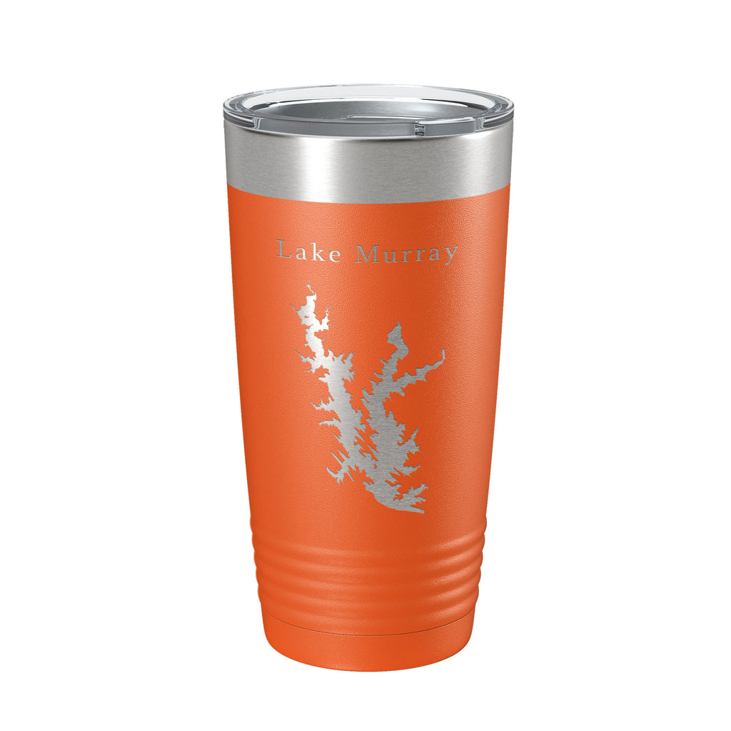 Lake Murray Map Tumbler Travel Mug Insulated Laser Engraved Coffee Cup Oklahoma 20 oz