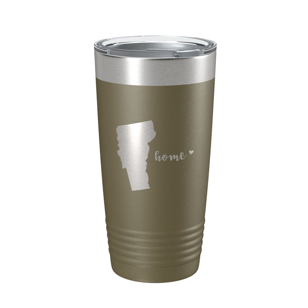 Vermont Tumbler Home State Travel Mug Insulated Laser Engraved Map Coffee Cup 20 oz