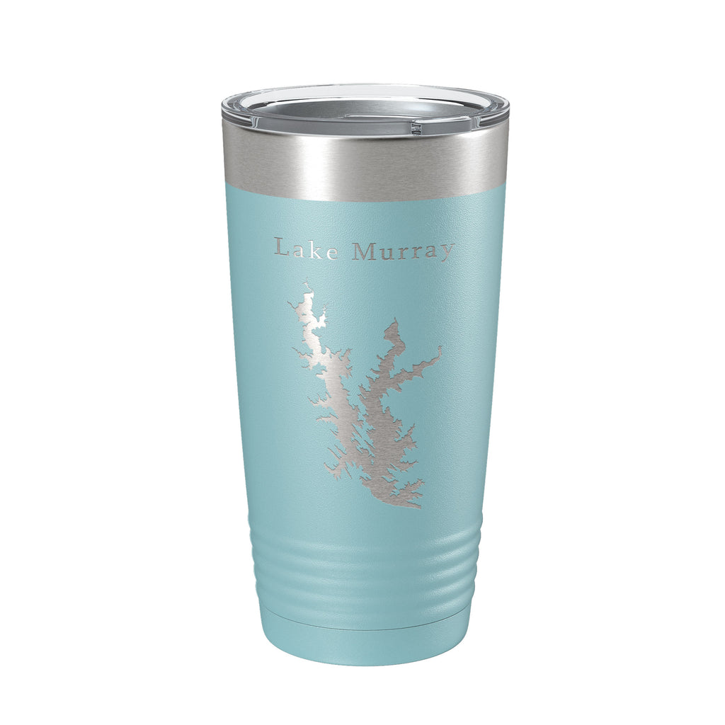 Lake Murray Map Tumbler Travel Mug Insulated Laser Engraved Coffee Cup Oklahoma 20 oz