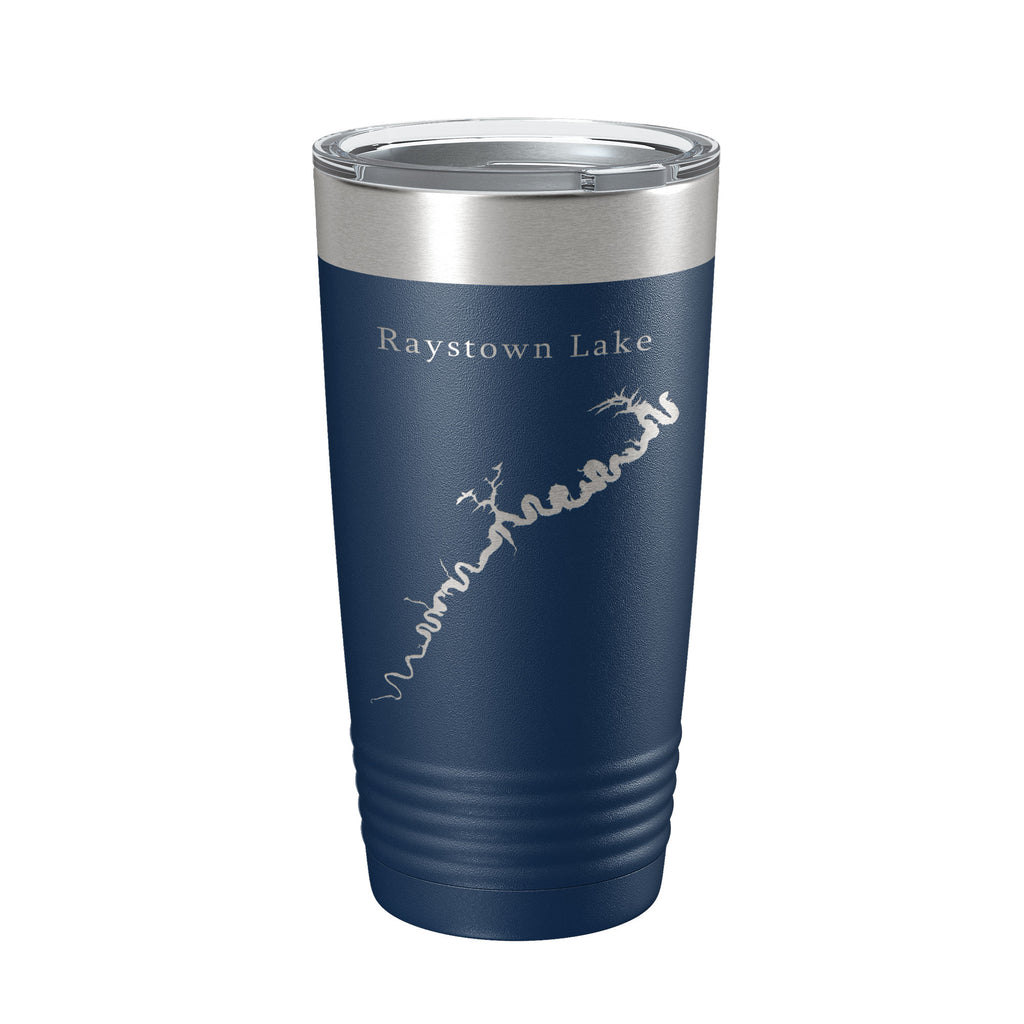 Raystown Lake Map Tumbler Travel Mug Insulated Laser Engraved Coffee Cup Pennsylvania 20 oz