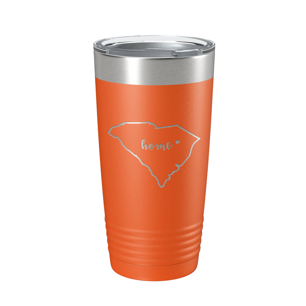 South Carolina Tumbler Home State Travel Mug Insulated Laser Engraved Map Coffee Cup 20 oz