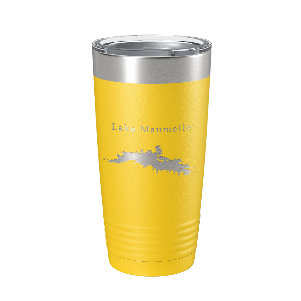 Lake Maumelle Map Tumbler Travel Mug Insulated Laser Engraved Coffee Cup Arkansas 20 oz