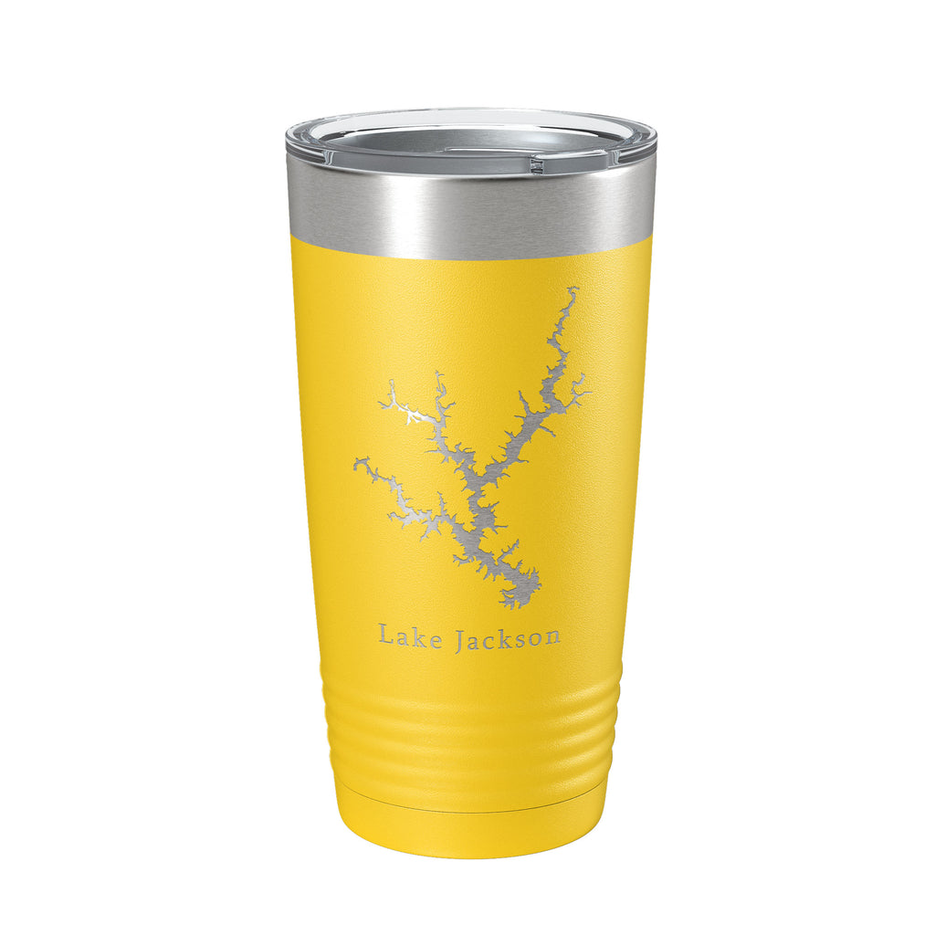 Lake Jackson Map Tumbler Travel Mug Insulated Laser Engraved Coffee Cup Georgia 20 oz