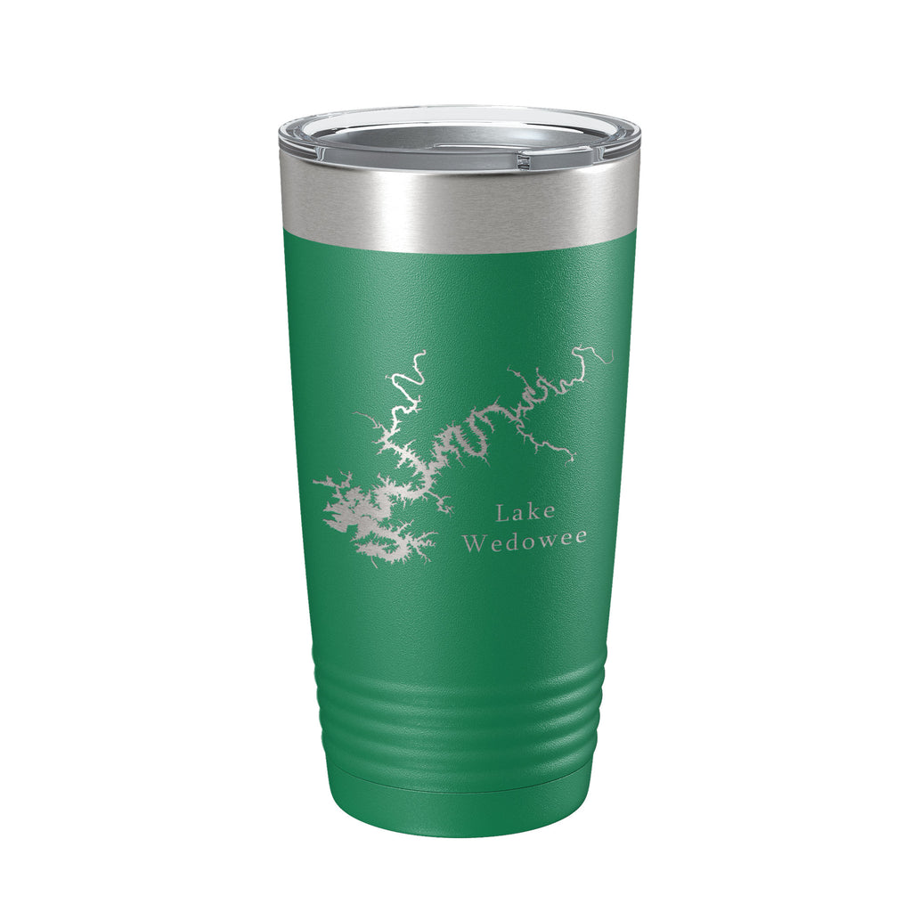 Lake Wedowee RL Harris Map Tumbler Travel Mug Insulated Laser Engraved Coffee Cup Alabama 20 oz