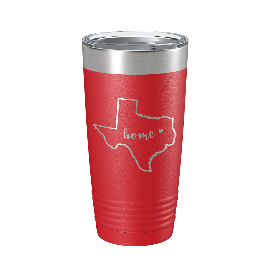 Texas Tumbler Home State Travel Mug Insulated Laser Engraved Map Coffee Cup 20 oz