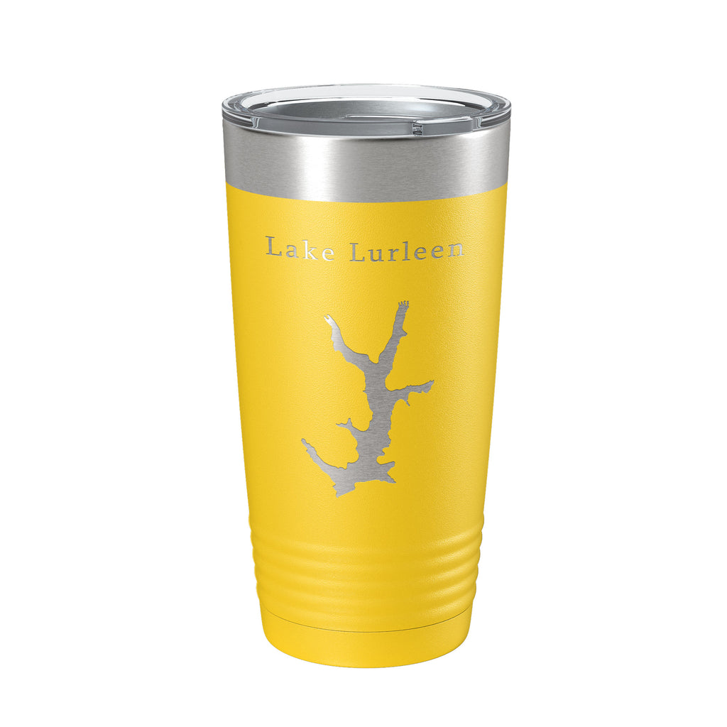 Lake Lurleen Map Tumbler Travel Mug Insulated Laser Engraved Coffee Cup Alabama 20 oz