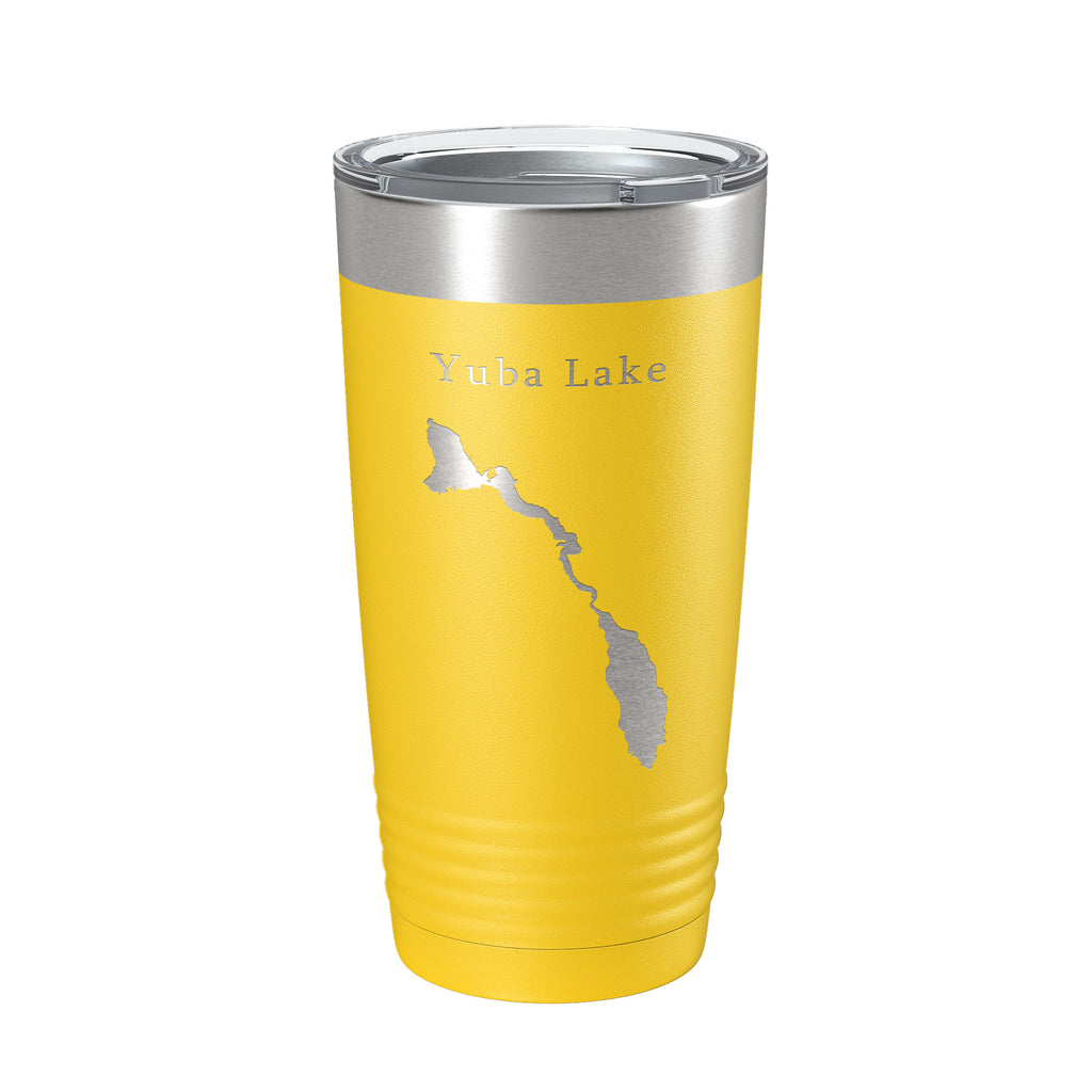 Yuba Lake Sevier Bridge Reservoir Map Tumbler Travel Mug Insulated Laser Engraved Coffee Cup Utah 20 oz