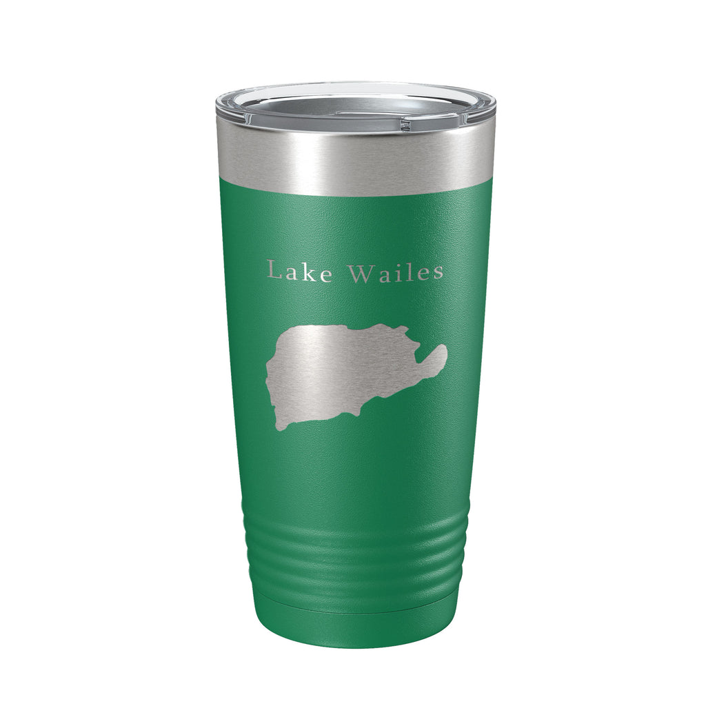 Lake Wailes Wales Map Tumbler Travel Mug Insulated Laser Engraved Coffee Cup Florida 20 oz