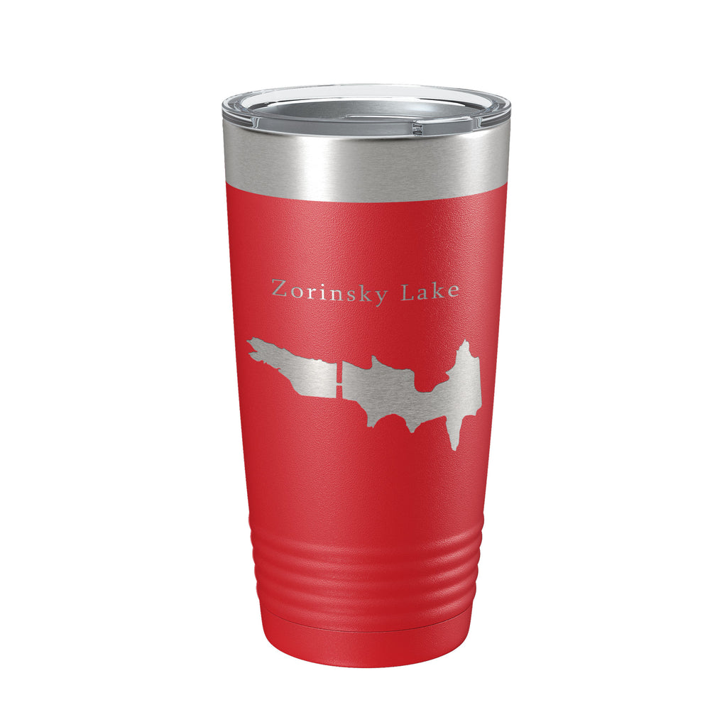 Zorinsky Lake Map Tumbler Travel Mug Insulated Laser Engraved Coffee Cup Edward Omaha Nebraska 20 oz