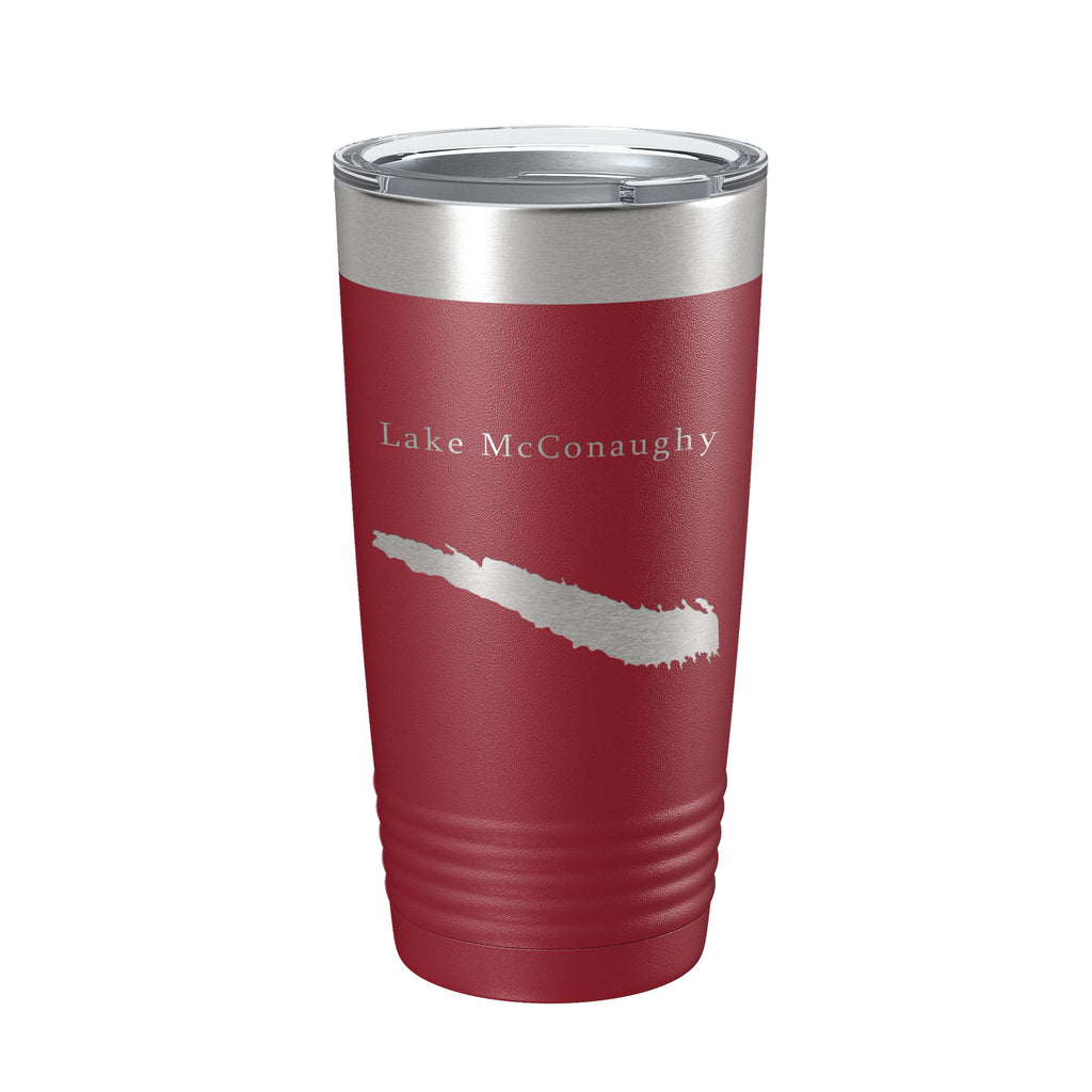 Lake McConaughy Map Tumbler Travel Mug Insulated Laser Engraved Coffee Cup Nebraska 20 oz