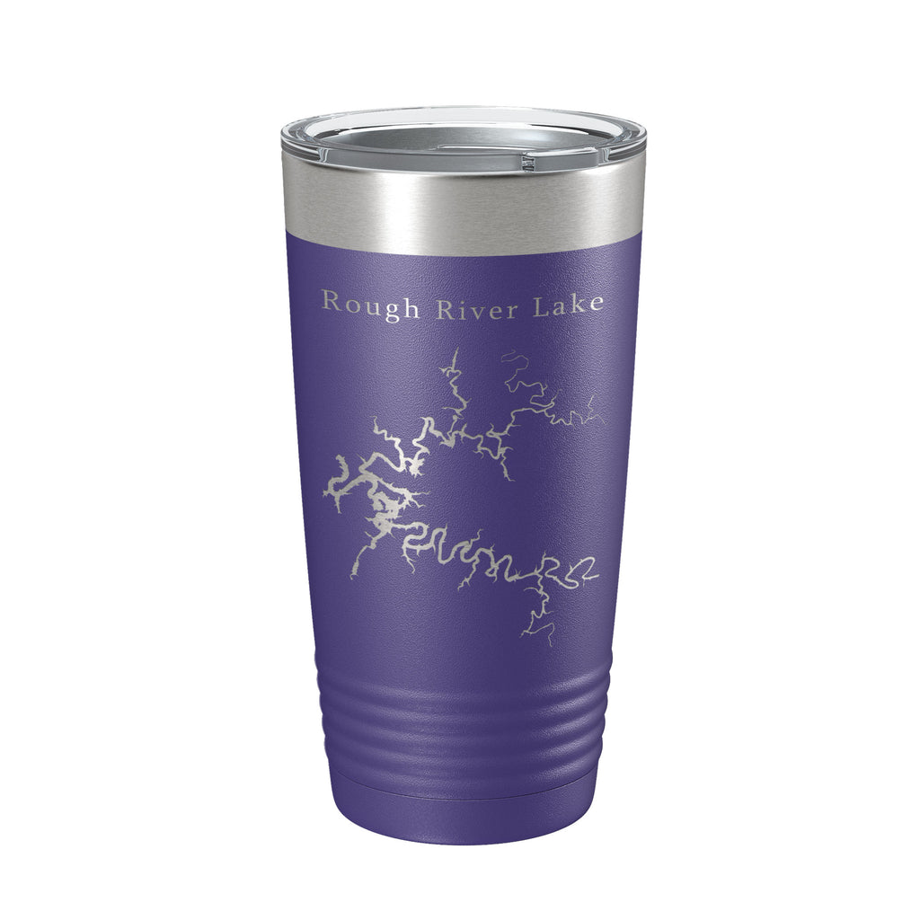 Rough River Lake Map Tumbler Travel Mug Insulated Laser Engraved Coffee Cup Kentucky 20 oz