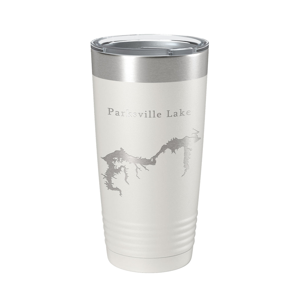 Parksville Lake Map Tumbler Travel Mug Insulated Laser Engraved Coffee Cup Tennessee 20 oz