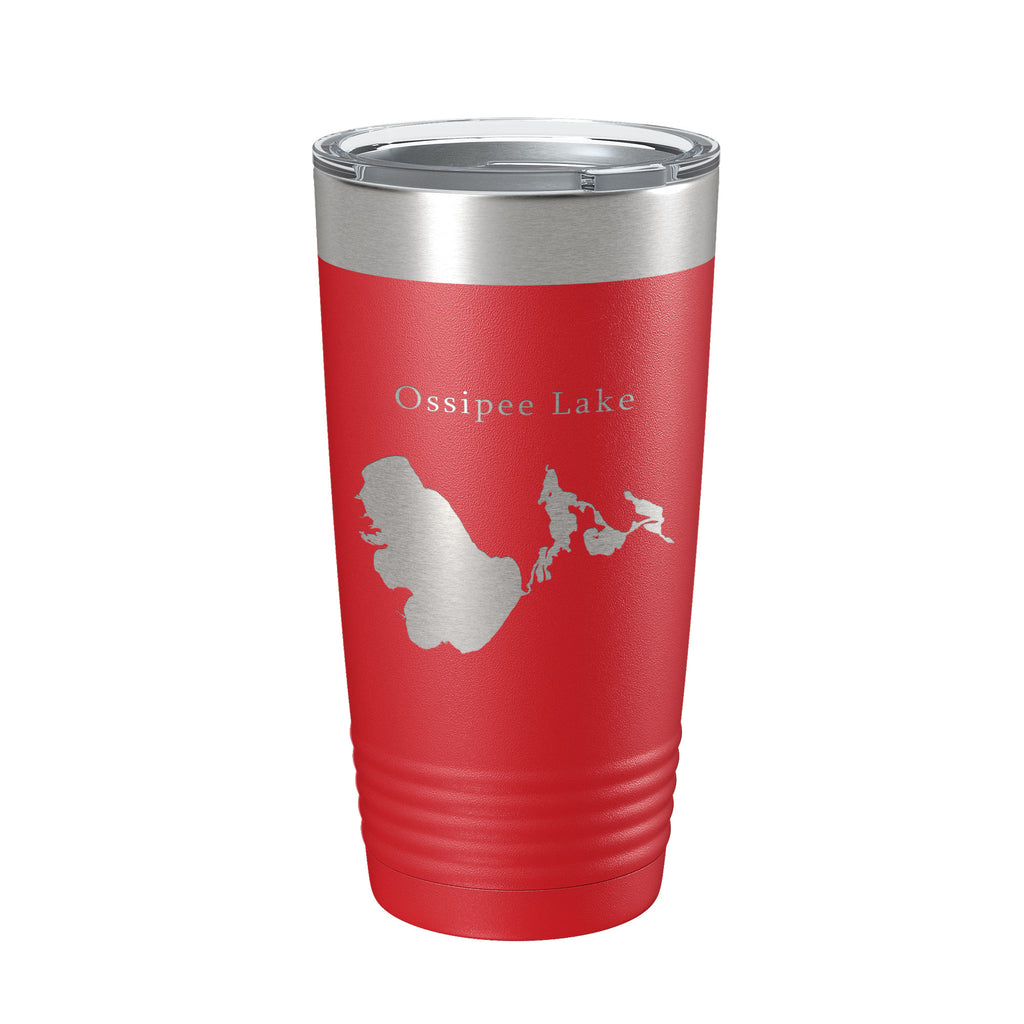 Ossipee Lake Map Tumbler Travel Mug Insulated Laser Engraved Coffee Cup New Hampshire 20 oz