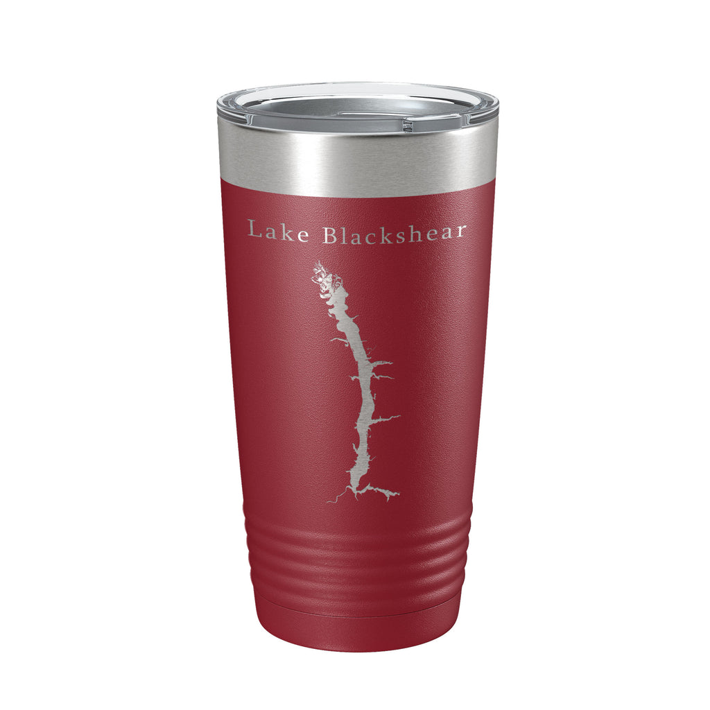 Lake Blackshear Map Tumbler Travel Mug Insulated Laser Engraved Coffee Cup Georgia 20 oz