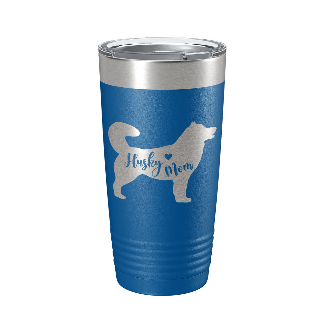 Husky Mom Tumbler Dog Travel Mug Gift Insulated Laser Engraved Coffee Cup 20 oz