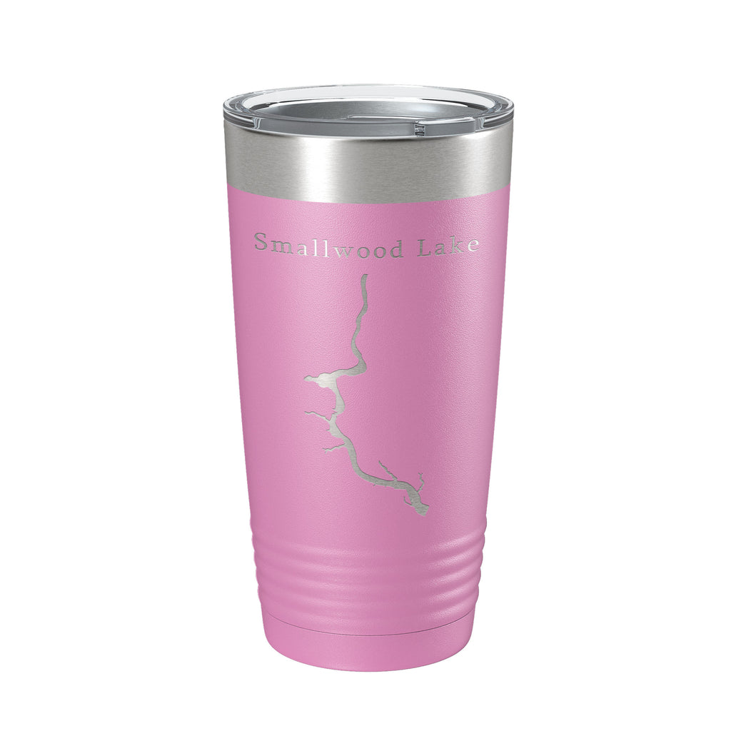 Smallwood Lake Tittabawassee Map Tumbler Travel Mug Insulated Laser Engraved Coffee Cup Michigan 20 oz