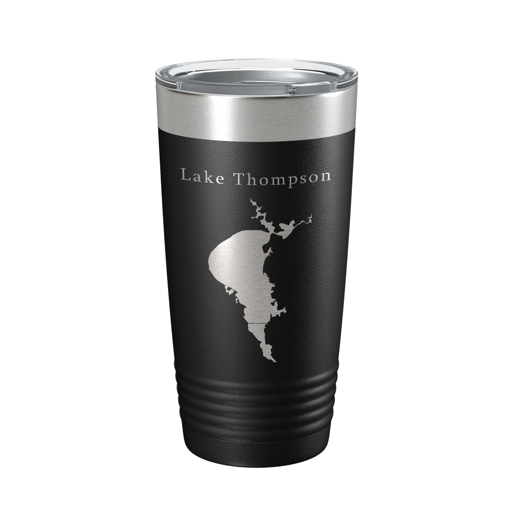Lake Thompson Map Tumbler Travel Mug Insulated Laser Engraved Coffee Cup South Dakota 20 oz