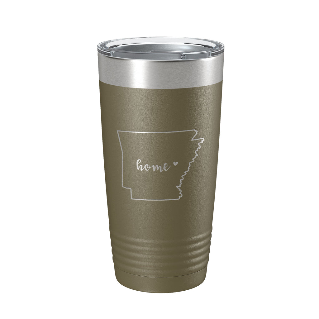 Arkansas Tumbler Home State Travel Mug Insulated Laser Engraved Map Coffee Cup 20 oz