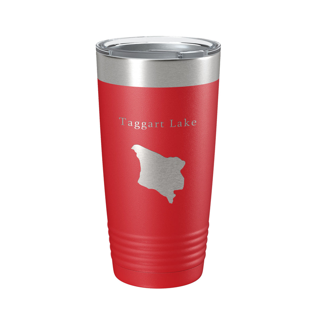 Taggart Lake Map Tumbler Travel Mug Insulated Laser Engraved Coffee Cup Wyoming 20 oz