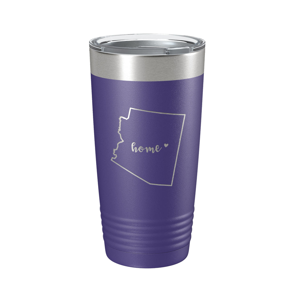 Arizona Tumbler Home State Travel Mug Insulated Laser Engraved Map Coffee Cup 20 oz