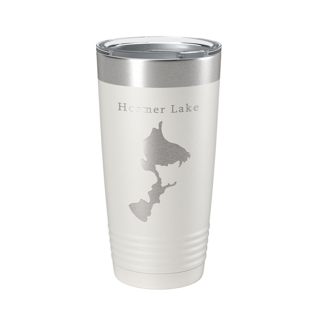 Hosmer Lake Map Tumbler Travel Mug Insulated Laser Engraved Coffee Cup Oregon 20 oz