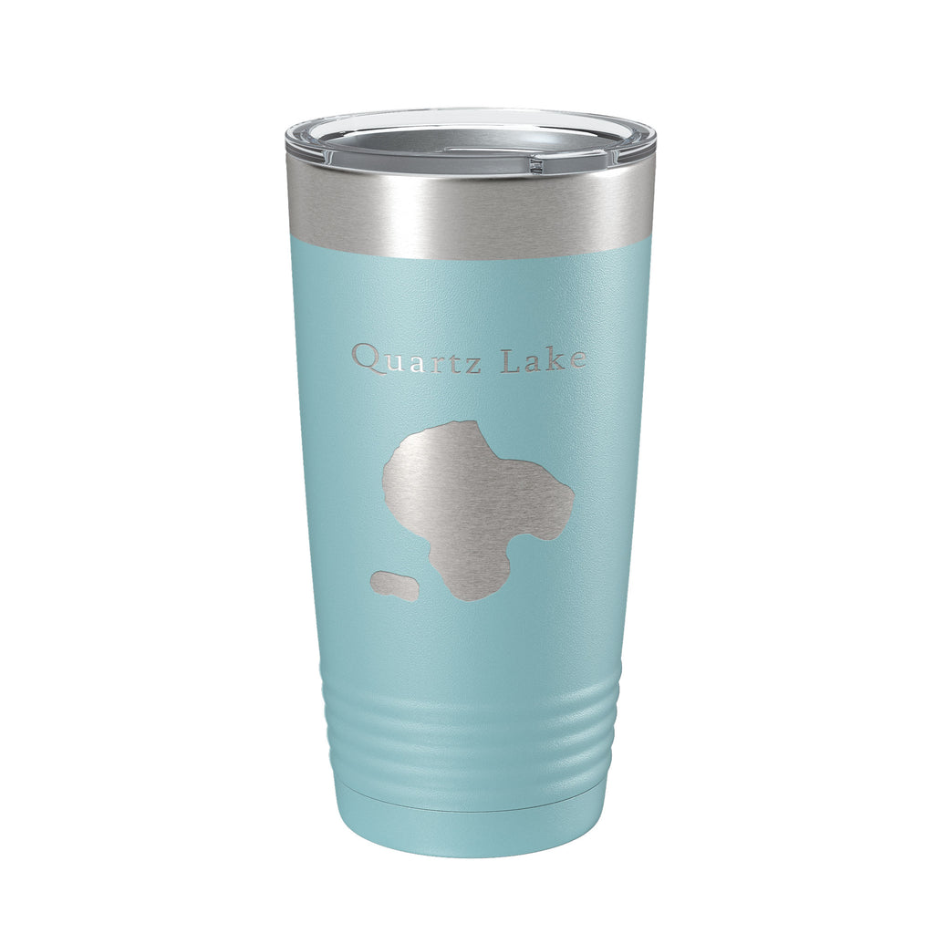 Quartz Lake Map Tumbler Travel Mug Insulated Laser Engraved Coffee Cup Alaska 20 oz