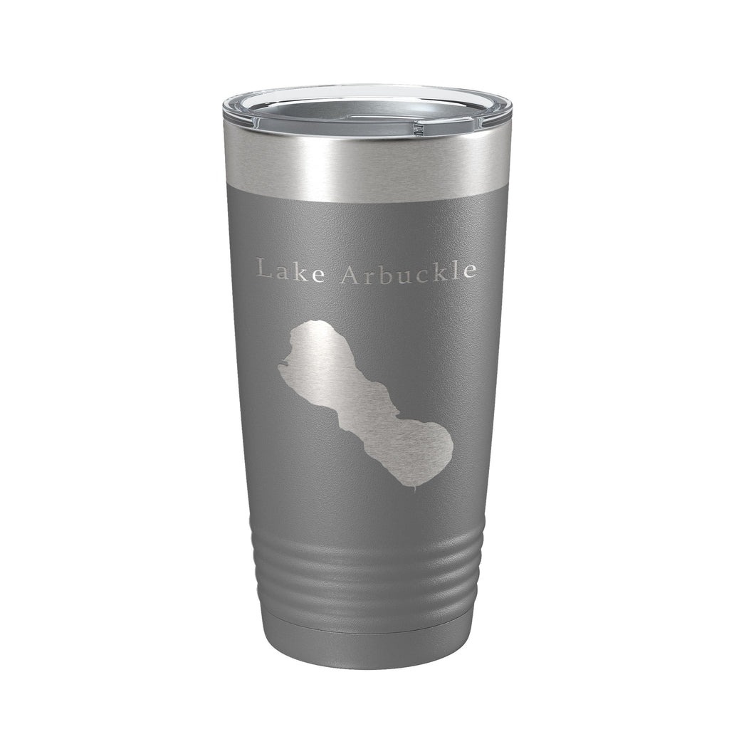 Lake Arbuckle Map Tumbler Travel Mug Insulated Laser Engraved Coffee Cup Florida 20 oz