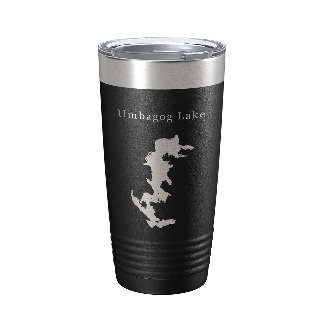 Umbagog Lake Map Tumbler Travel Mug Insulated Laser Engraved Coffee Cup Maine New Hampshire 20 oz