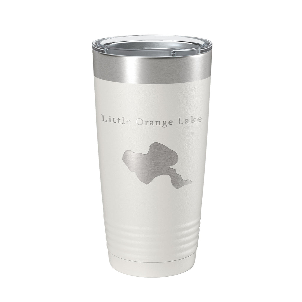 Little Orange Lake Map Tumbler Travel Mug Insulated Laser Engraved Coffee Cup Florida 20 oz