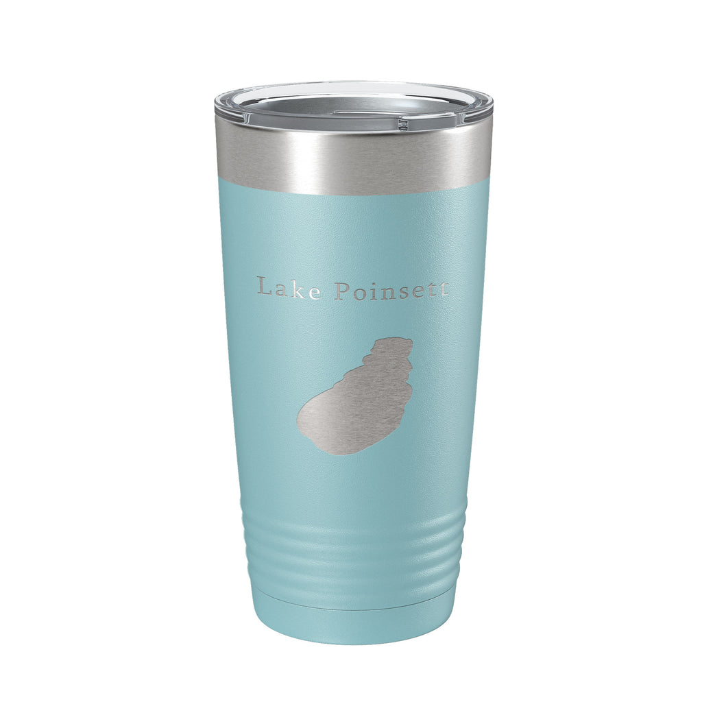 Lake Poinsett Map Tumbler Travel Mug Insulated Laser Engraved Coffee Cup South Dakota 20 oz