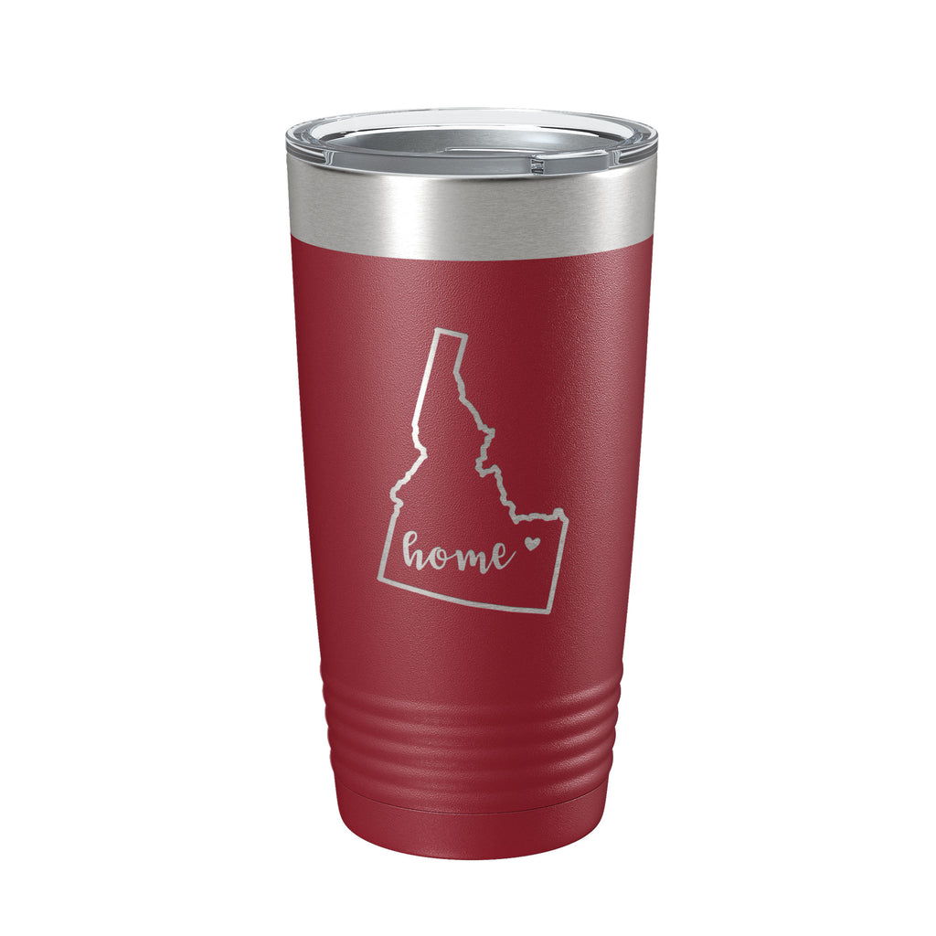 Idaho Tumbler Home State Travel Mug Insulated Laser Engraved Map Coffee Cup 20 oz